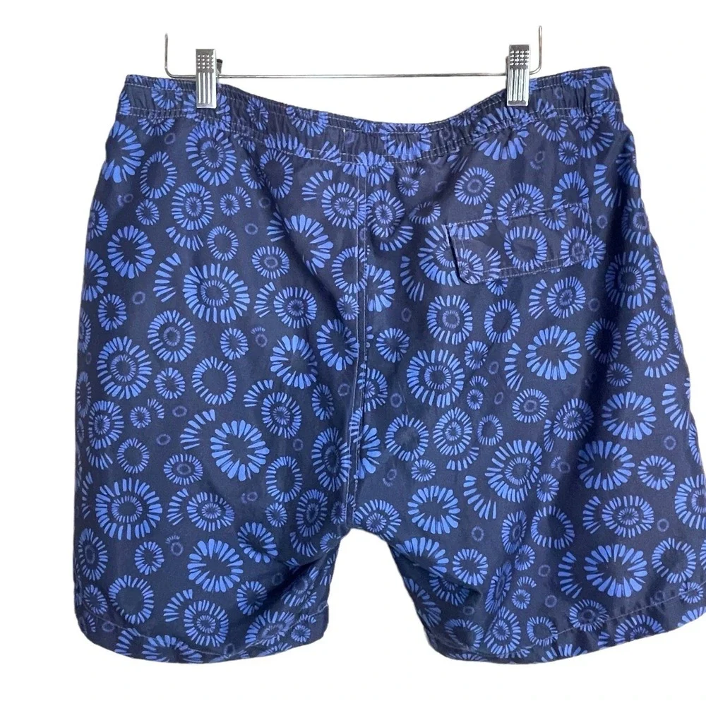 Onia Swim Shorts‎ Men XL Blue Floral Medallion Charles Trunks 7.5